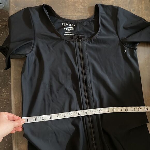 Isabela Compression Full Body Shaper black front zipper Sz- 2XL - Picture 8 of 9
